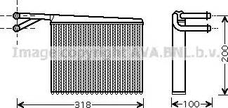 Ava Quality Cooling MS 6372 - Heat Exchanger, interior heating www.autospares.lv