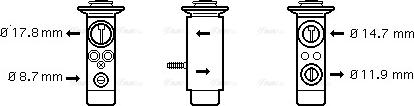 Ava Quality Cooling MS 1093 - Expansion Valve, air conditioning www.autospares.lv