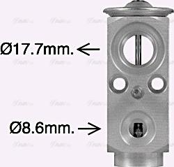 Ava Quality Cooling MS1753 - Expansion Valve, air conditioning www.autospares.lv