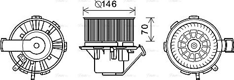 Ava Quality Cooling MS8648 - Interior Blower www.autospares.lv