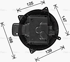 Ava Quality Cooling MS8765 - Salona ventilators www.autospares.lv