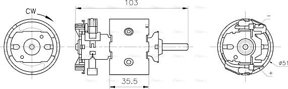 Ava Quality Cooling MS8783 - Interior Blower www.autospares.lv