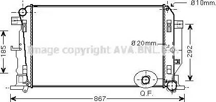 Ava Quality Cooling MSA2446 - Radiators, Motora dzesēšanas sistēma www.autospares.lv