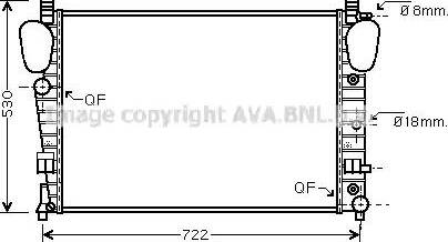 Ava Quality Cooling MS 2309 - Radiators, Motora dzesēšanas sistēma www.autospares.lv