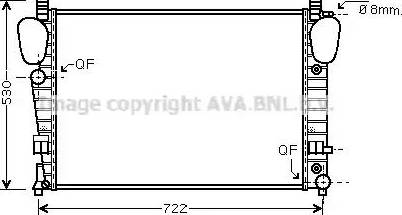 Ava Quality Cooling MS 2311 - Radiators, Motora dzesēšanas sistēma www.autospares.lv