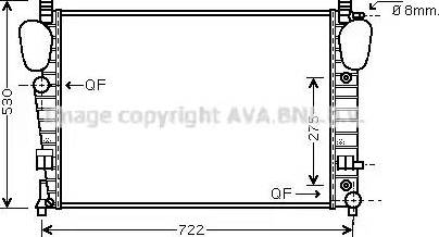 Ava Quality Cooling MS 2334 - Radiators, Motora dzesēšanas sistēma www.autospares.lv