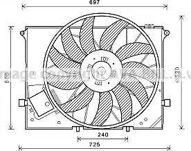 Ava Quality Cooling MS7581 - Ventilators, Motora dzesēšanas sistēma autospares.lv