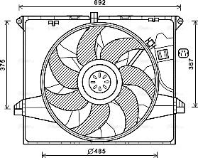 Ava Quality Cooling MS7671 - Ventilators, Motora dzesēšanas sistēma www.autospares.lv