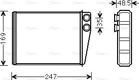 Ava Quality Cooling MSA6673 - Siltummainis, Salona apsilde www.autospares.lv