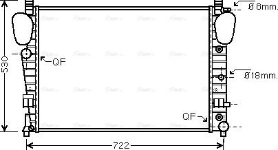 Ava Quality Cooling MSA2309 - Radiators, Motora dzesēšanas sistēma www.autospares.lv