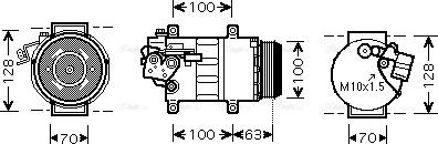 Ava Quality Cooling MS K404 - Kompresors, Gaisa kond. sistēma www.autospares.lv