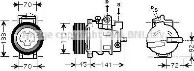 Ava Quality Cooling MSAK432 - Kompresors, Gaisa kond. sistēma www.autospares.lv