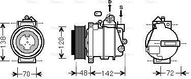 Ava Quality Cooling MSAK567 - Kompresors, Gaisa kond. sistēma autospares.lv