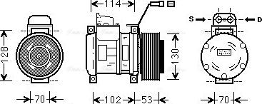 Ava Quality Cooling MSAK583 - Kompresors, Gaisa kond. sistēma www.autospares.lv