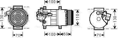 Ava Quality Cooling MSAK576 - Kompresors, Gaisa kond. sistēma autospares.lv