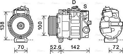 Ava Quality Cooling MSAK639 - Kompresors, Gaisa kond. sistēma autospares.lv