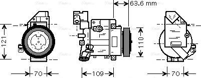 Ava Quality Cooling MSAK075 - Kompresors, Gaisa kond. sistēma www.autospares.lv