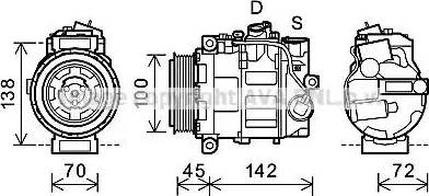 Ava Quality Cooling MS K351 - Kompresors, Gaisa kond. sistēma autospares.lv