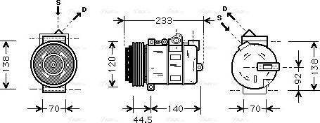 Ava Quality Cooling MSAK277 - Kompresors, Gaisa kond. sistēma autospares.lv