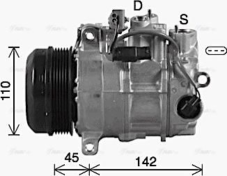 Ava Quality Cooling MSAK742 - Kompresors, Gaisa kond. sistēma www.autospares.lv