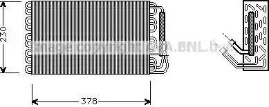 Ava Quality Cooling MSAV001 - Iztvaikotājs, Gaisa kondicionēšanas sistēma www.autospares.lv