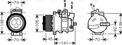 Ava Quality Cooling MS K429 - Kompresors, Gaisa kond. sistēma www.autospares.lv