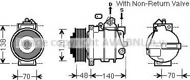 Ava Quality Cooling MS K526 - Kompresors, Gaisa kond. sistēma www.autospares.lv