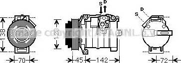 Ava Quality Cooling MSK574 - Kompresors, Gaisa kond. sistēma autospares.lv