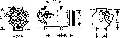 Ava Quality Cooling MSK576 - Kompresors, Gaisa kond. sistēma autospares.lv