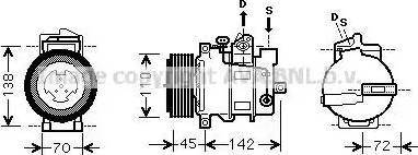 Ava Quality Cooling MSK570 - Kompresors, Gaisa kond. sistēma www.autospares.lv