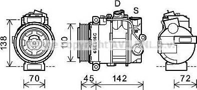 Ava Quality Cooling MSK614 - Kompresors, Gaisa kond. sistēma www.autospares.lv