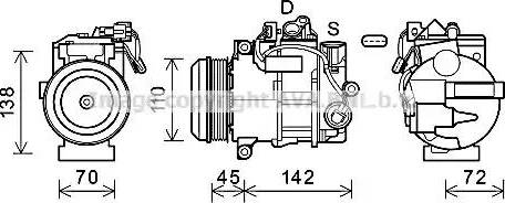 Ava Quality Cooling MSK683 - Kompresors, Gaisa kond. sistēma www.autospares.lv