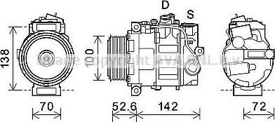 Ava Quality Cooling MSK639 - Kompresors, Gaisa kond. sistēma www.autospares.lv