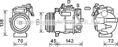 Ava Quality Cooling MSK676 - Kompresors, Gaisa kond. sistēma autospares.lv