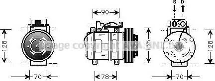 Ava Quality Cooling MS K062 - Kompresors, Gaisa kond. sistēma www.autospares.lv