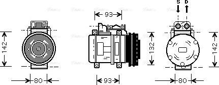 Ava Quality Cooling MS K083 - Kompresors, Gaisa kond. sistēma www.autospares.lv