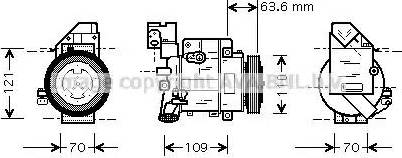 Ava Quality Cooling MS K075 - Kompresors, Gaisa kond. sistēma www.autospares.lv