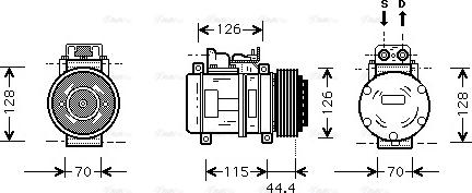 Ava Quality Cooling MS K116 - Kompresors, Gaisa kond. sistēma autospares.lv