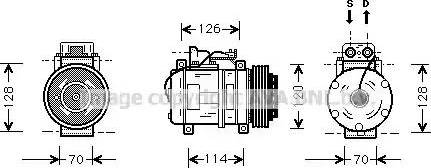 Ava Quality Cooling MS K274 - Kompresors, Gaisa kond. sistēma www.autospares.lv