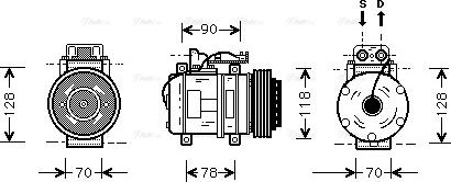 Ava Quality Cooling MS K275 - Kompresors, Gaisa kond. sistēma www.autospares.lv