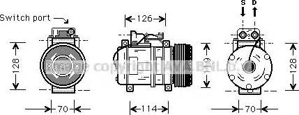 Ava Quality Cooling MS K273 - Kompresors, Gaisa kond. sistēma www.autospares.lv