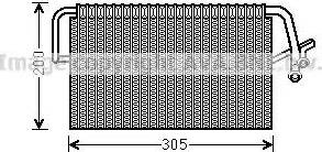 Ava Quality Cooling MSV543 - Iztvaikotājs, Gaisa kondicionēšanas sistēma www.autospares.lv