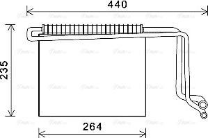 Ava Quality Cooling MSV563 - Iztvaikotājs, Gaisa kondicionēšanas sistēma www.autospares.lv