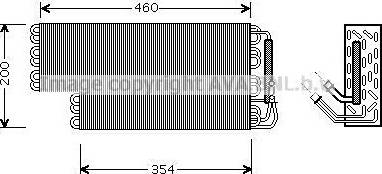 Ava Quality Cooling MSV698 - Iztvaikotājs, Gaisa kondicionēšanas sistēma www.autospares.lv