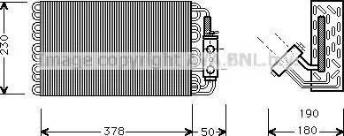 Ava Quality Cooling MS V001 - Iztvaikotājs, Gaisa kondicionēšanas sistēma www.autospares.lv