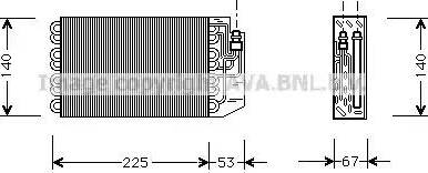 Ava Quality Cooling MS V029 - Iztvaikotājs, Gaisa kondicionēšanas sistēma www.autospares.lv