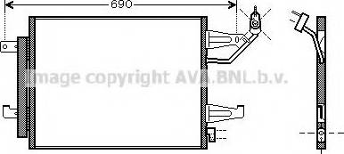 Ava Quality Cooling MT 5177 - Kondensators, Gaisa kond. sistēma www.autospares.lv