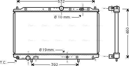 Ava Quality Cooling MT 2116 - Radiators, Motora dzesēšanas sistēma www.autospares.lv