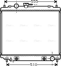 Ava Quality Cooling MT 2182 - Radiators, Motora dzesēšanas sistēma www.autospares.lv