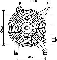 Ava Quality Cooling MT7528 - Ventilators, Motora dzesēšanas sistēma autospares.lv